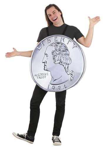 Click Here to buy Adult Silver Quarter Costume from HalloweenCostumes, CDN Funds & Shipping