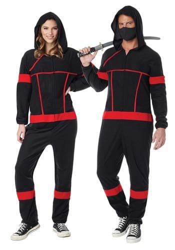 Click Here to buy Unisex Adult Ninja Onesie from HalloweenCostumes, CDN Funds & Shipping