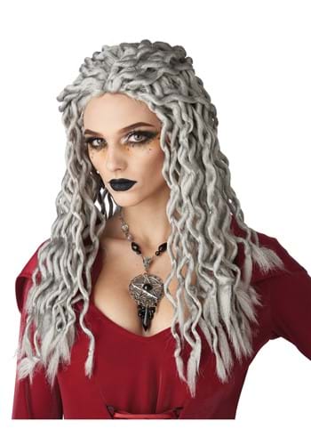 Click Here to buy Crinkle Dreads Gray Wig from HalloweenCostumes, CDN Funds & Shipping