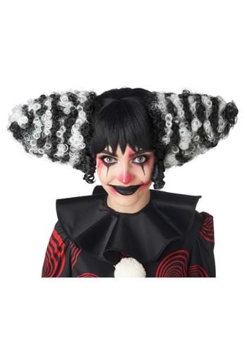 Funhouse Clown Black and White Wig