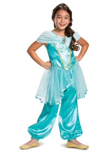 Click Here to buy Girls Aladdin Jasmine Classic Costume from HalloweenCostumes, CDN Funds & Shipping