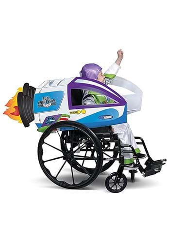 Click Here to buy Buzz Lightyear Spaceship Wheelchair Cover Adaptive Costume from HalloweenCostumes, CDN Funds & Shipping
