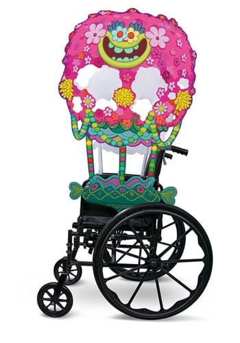 Click Here to buy Trolls Wheelchair Cover Adaptive Costume from HalloweenCostumes, CDN Funds & Shipping