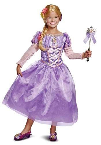 Click Here to buy Deluxe Tangled Rapunzel Kids Costume from HalloweenCostumes, CDN Funds & Shipping