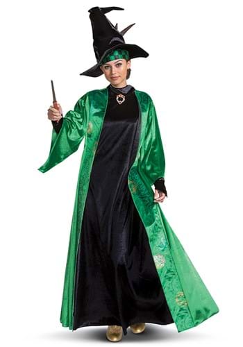 Click Here to buy Adult Harry Potter Deluxe Professor McGonagall Costume from HalloweenCostumes, CDN Funds & Shipping