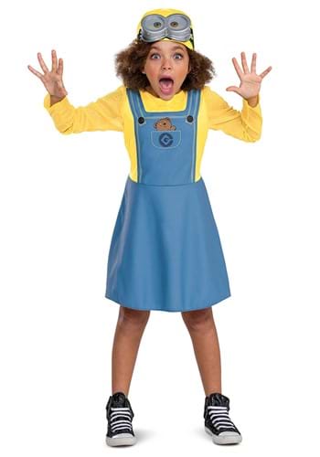 Click Here to buy Minion Dress Kids Costume from HalloweenCostumes, CDN Funds & Shipping