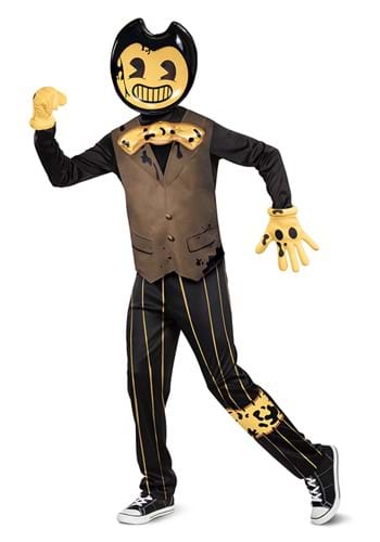 Click Here to buy Bendy Dark Revival Deluxe Costume from HalloweenCostumes, CDN Funds & Shipping