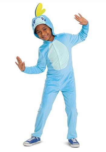 Click Here to buy Pokemon Sobble Hooded Jumpsuit Classic Kids Costume from HalloweenCostumes, CDN Funds & Shipping