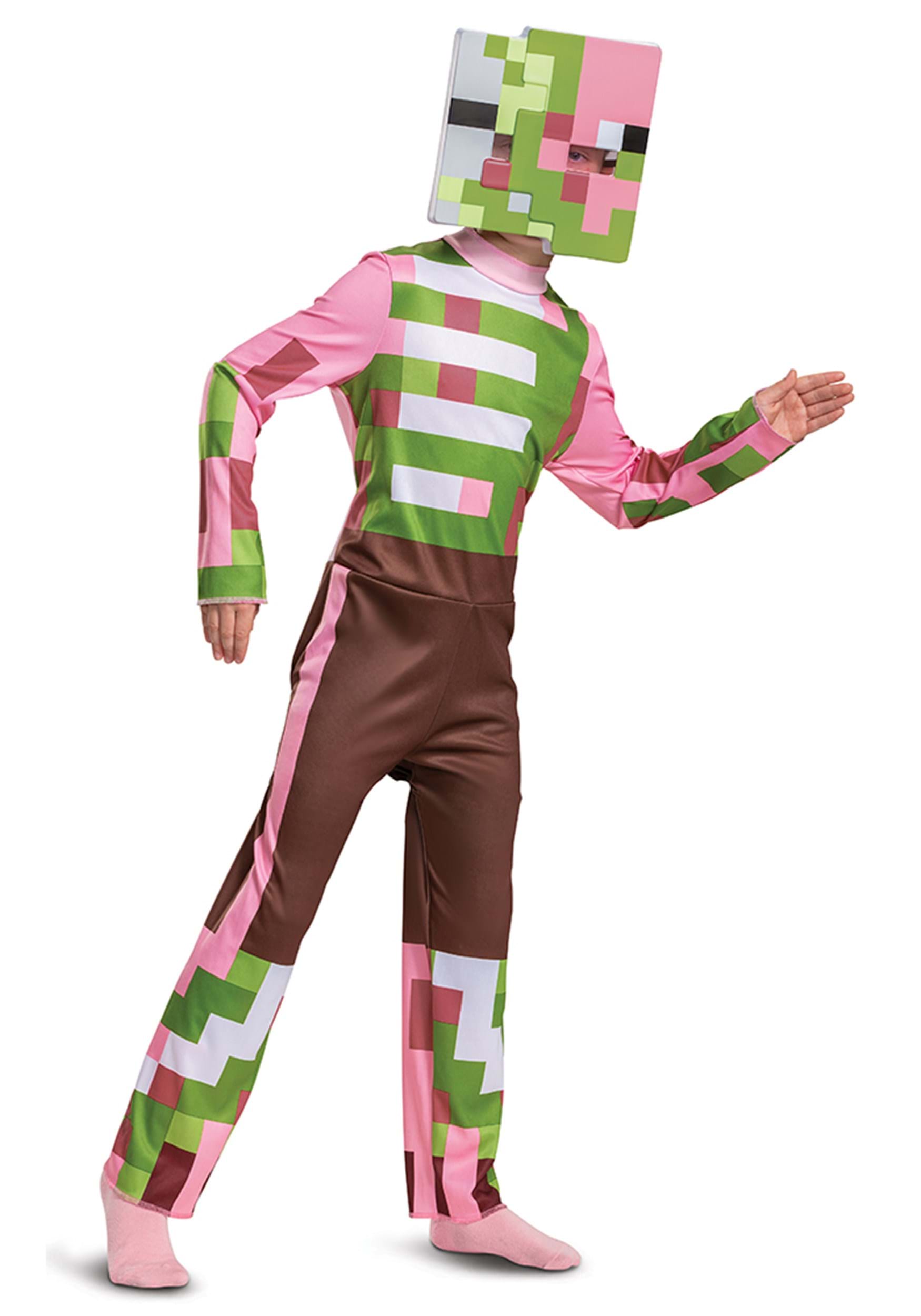 Child Minecraft Zombie Pigman Classic Costume | Minecraft Costumes