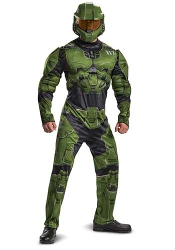 Click Here to buy Halo Infinite Master Chief Costume for Adults from HalloweenCostumes, CDN Funds & Shipping