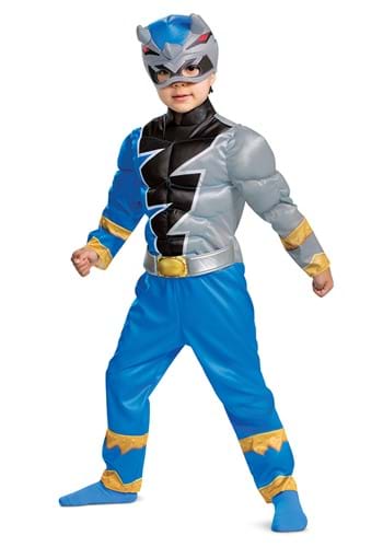 Click Here to buy Toddler Power Rangers Dino Fury Blue Ranger Costume from HalloweenCostumes, CDN Funds & Shipping