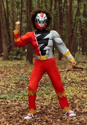 Kids Power Rangers Dino Fury Red Ranger Costume