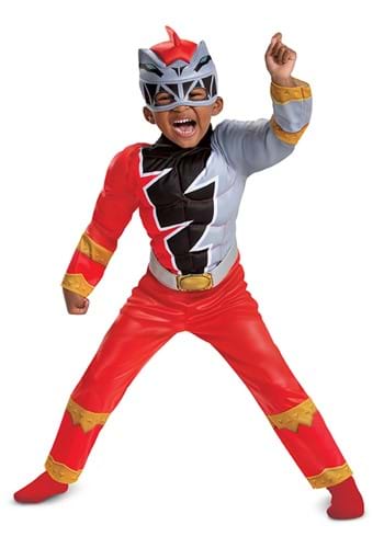 Click Here to buy Power Rangers Dino Fury Red Ranger Toddler Costume from HalloweenCostumes, CDN Funds & Shipping