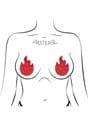 Pastease Red Glitter Flame Pasties Alt 1
