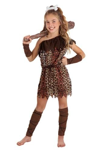 Girl's Prehistoric Cave Girl Costume