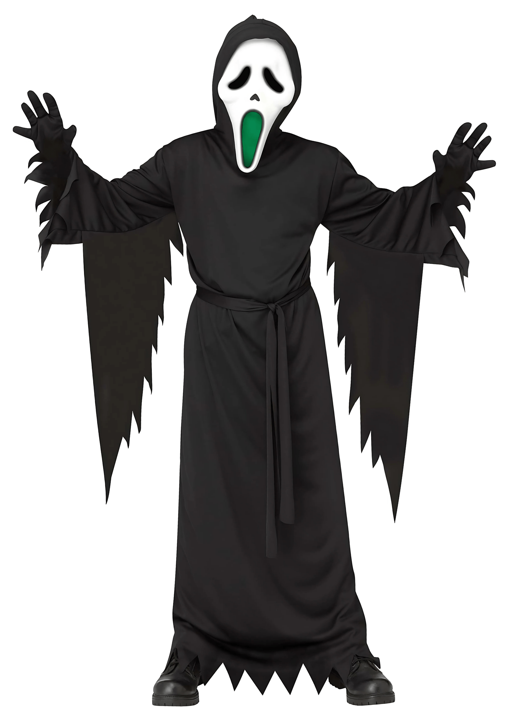 Light Up Fade Mouth Kid's Ghost Face | Scream Costumes