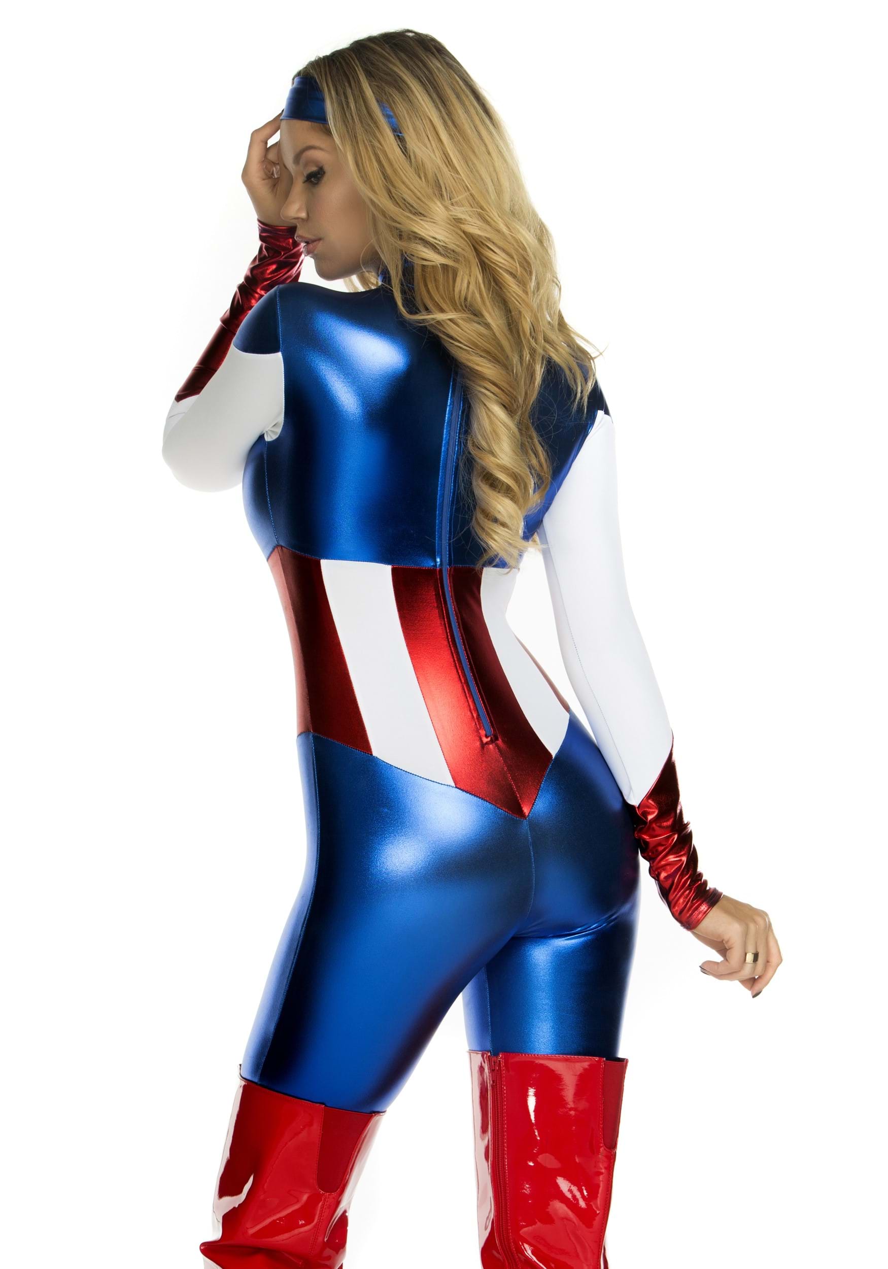 Plus Size American Beauty Superhero Costume For Women
