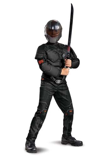 Click Here to buy Kids Snake Eyes Movie Deluxe Costume from HalloweenCostumes, CDN Funds & Shipping