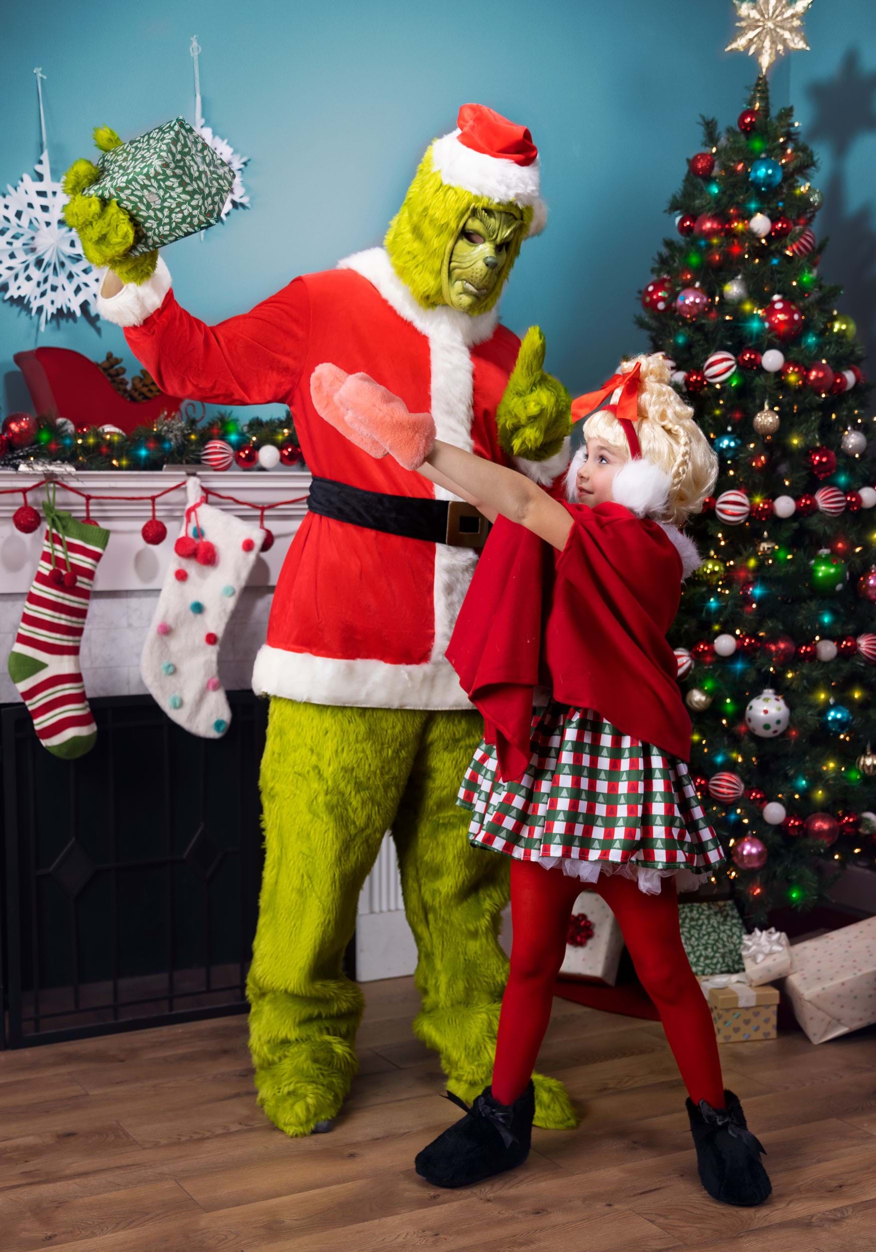 Girl's Dr. Seuss Storybook Cindy Lou Who Costume , How The Grinch Stole Christmas Costumes