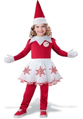 Click Here to buy Girls Elf on the Shelf Toddler Costume from HalloweenCostumes, CDN Funds & Shipping