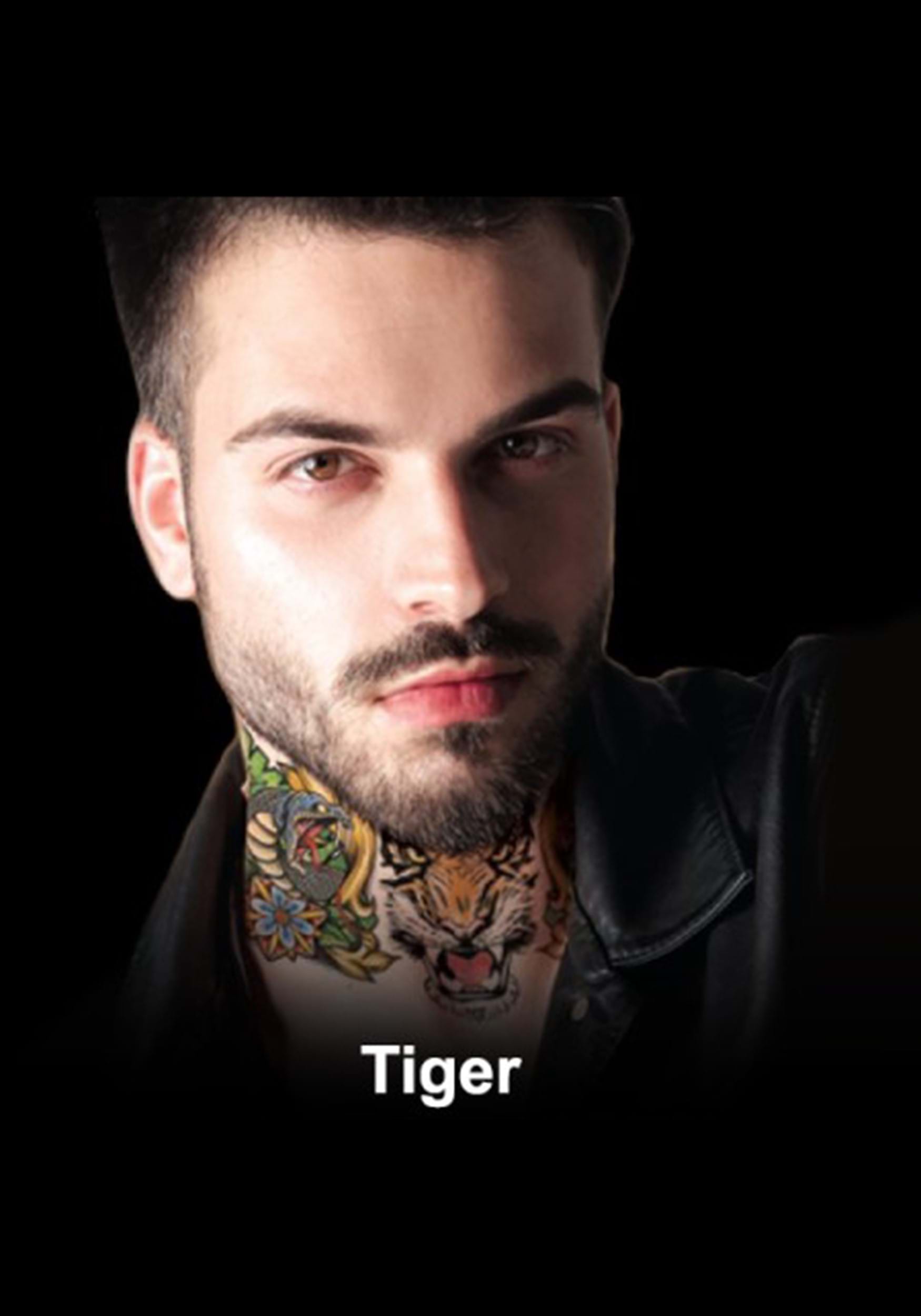 Tiger Neck Tattoo