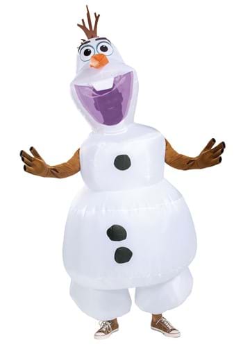 Click Here to buy Adult Frozen Olaf Inflatable Costume from HalloweenCostumes, CDN Funds & Shipping