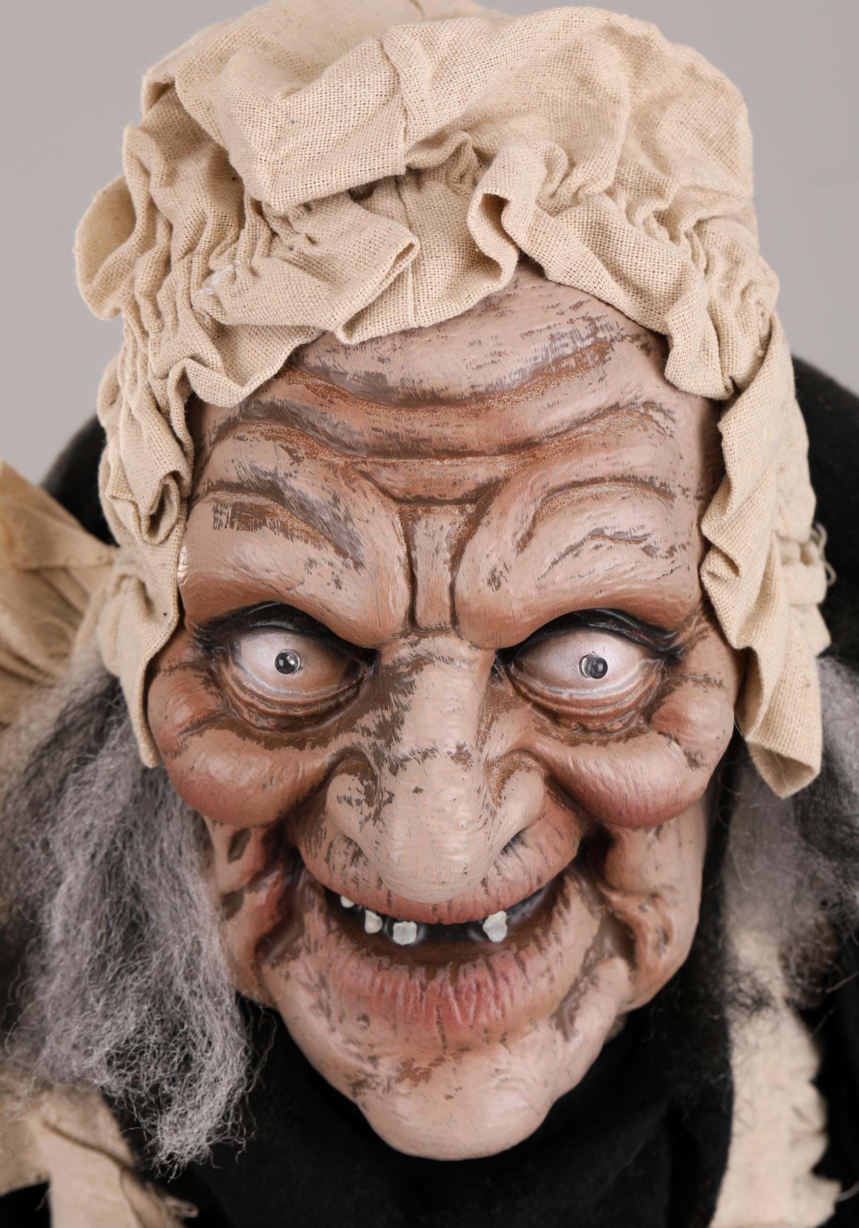 5FT Animated Greeter Old Lady Hag Decoration