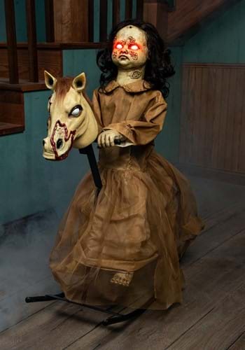 Animated Rocking Horse with Doll upd-1
