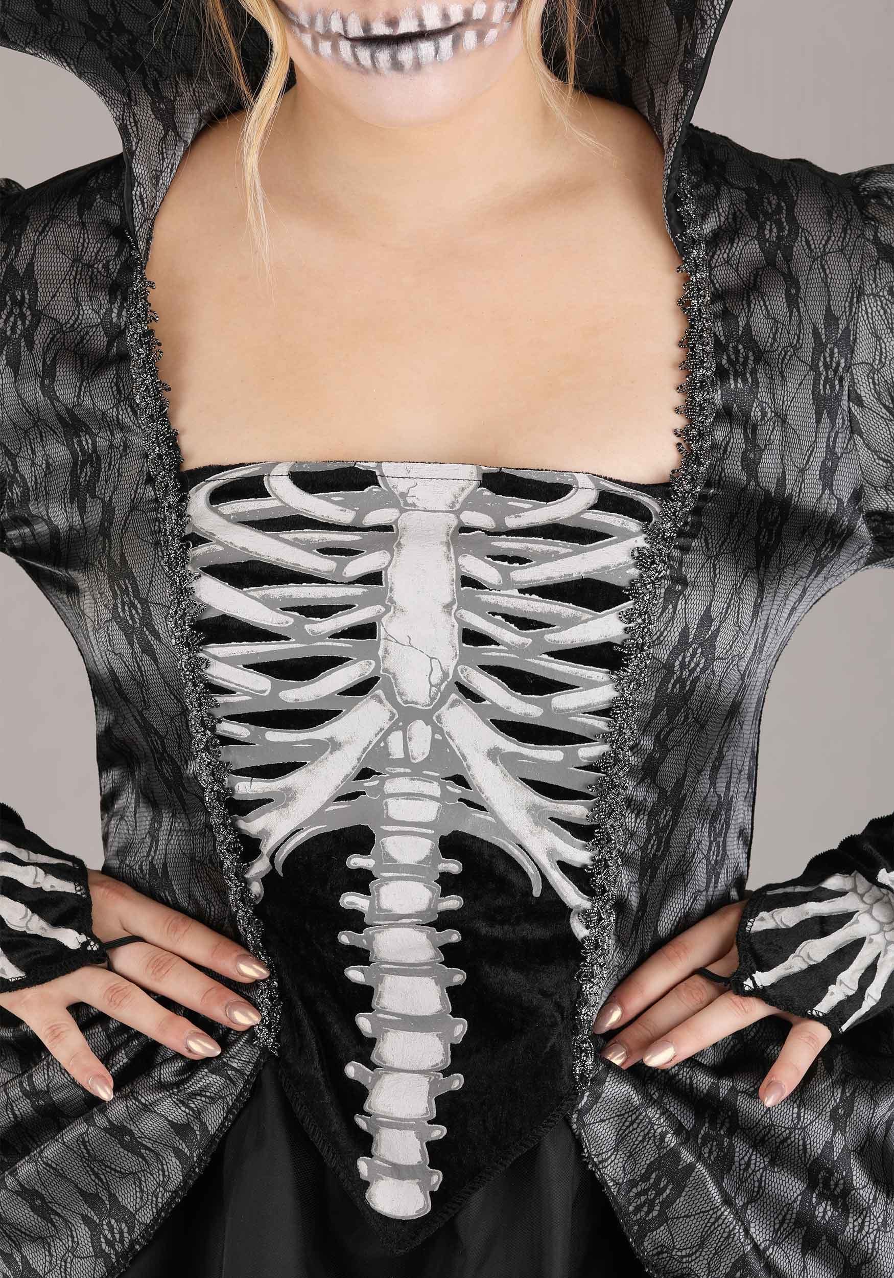 Women's Skeleton Queen Halloween Costume