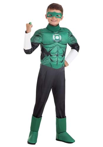 Click Here to buy Green Lantern Deluxe Kids Costume from HalloweenCostumes, CDN Funds & Shipping