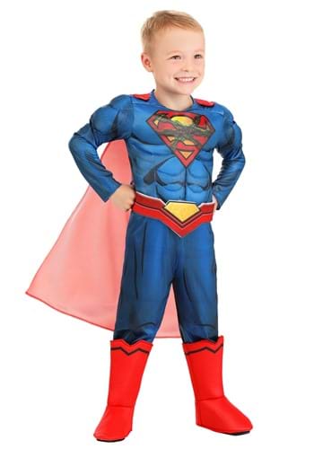 Click Here to buy DC Comics Superman Deluxe Toddler Costume from HalloweenCostumes, CDN Funds & Shipping