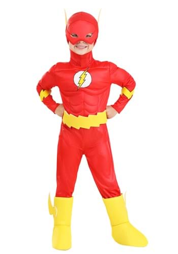Click Here to buy Deluxe Toddler Classic Flash Costume from HalloweenCostumes, CDN Funds & Shipping