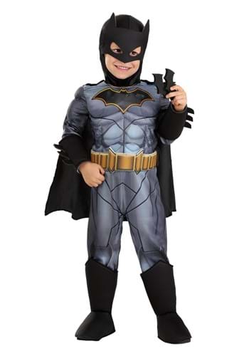 Click Here to buy DC Comics Deluxe Batman Toddler Costume from HalloweenCostumes, CDN Funds & Shipping