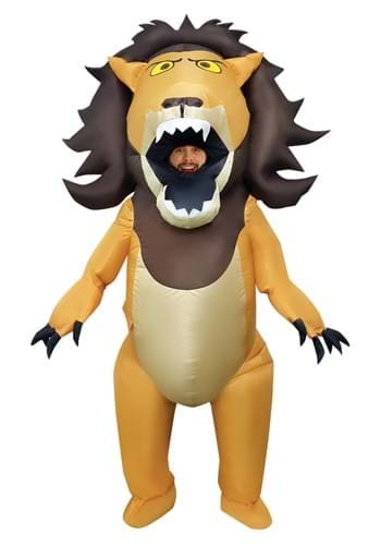 Click Here to buy Big Mouth Lion Inflatable Adult Costume from HalloweenCostumes, CDN Funds & Shipping