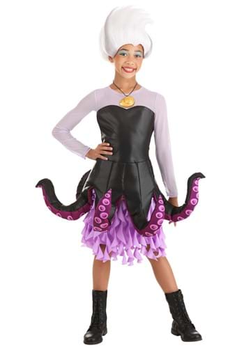 Click Here to buy Disney Little Mermaid Tween Girls Ursula Costume from HalloweenCostumes, CDN Funds & Shipping
