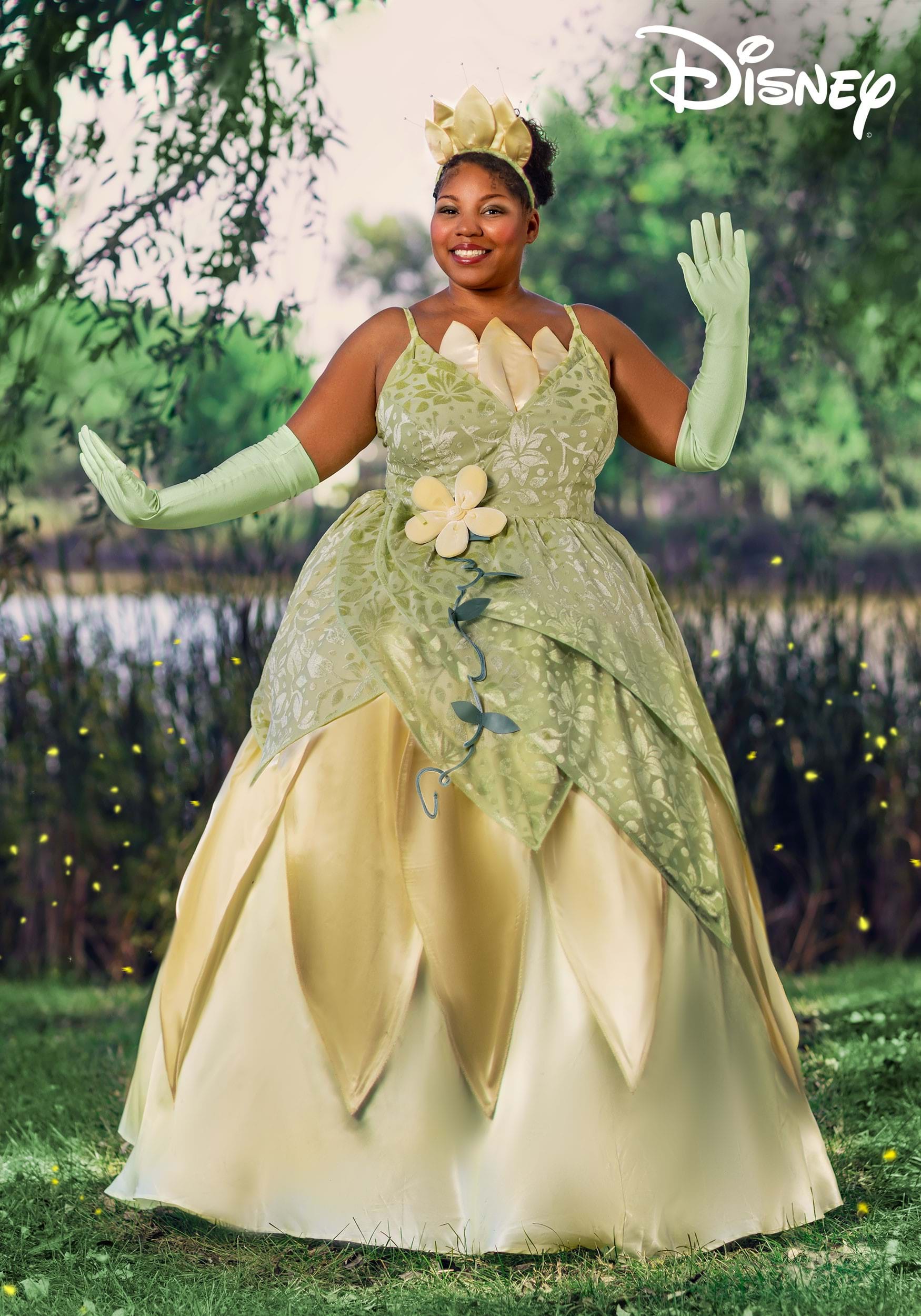 Plus Size Deluxe Disney Princess and the Frog Tiana Costume
