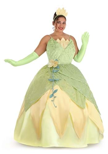 Click Here to buy Womens Plus Size Deluxe Disney Princess and the Frog Tiana Costume from HalloweenCostumes, CDN Funds & Shipping