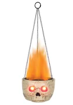 Flaming Skull Sconce Halloween Decoration