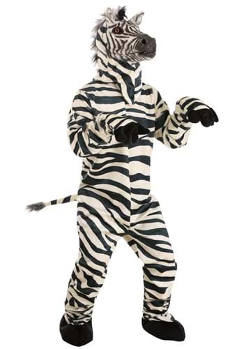 Click Here to buy Zebra Suit with Mouth Mover Mask for Adults from HalloweenCostumes, CDN Funds & Shipping