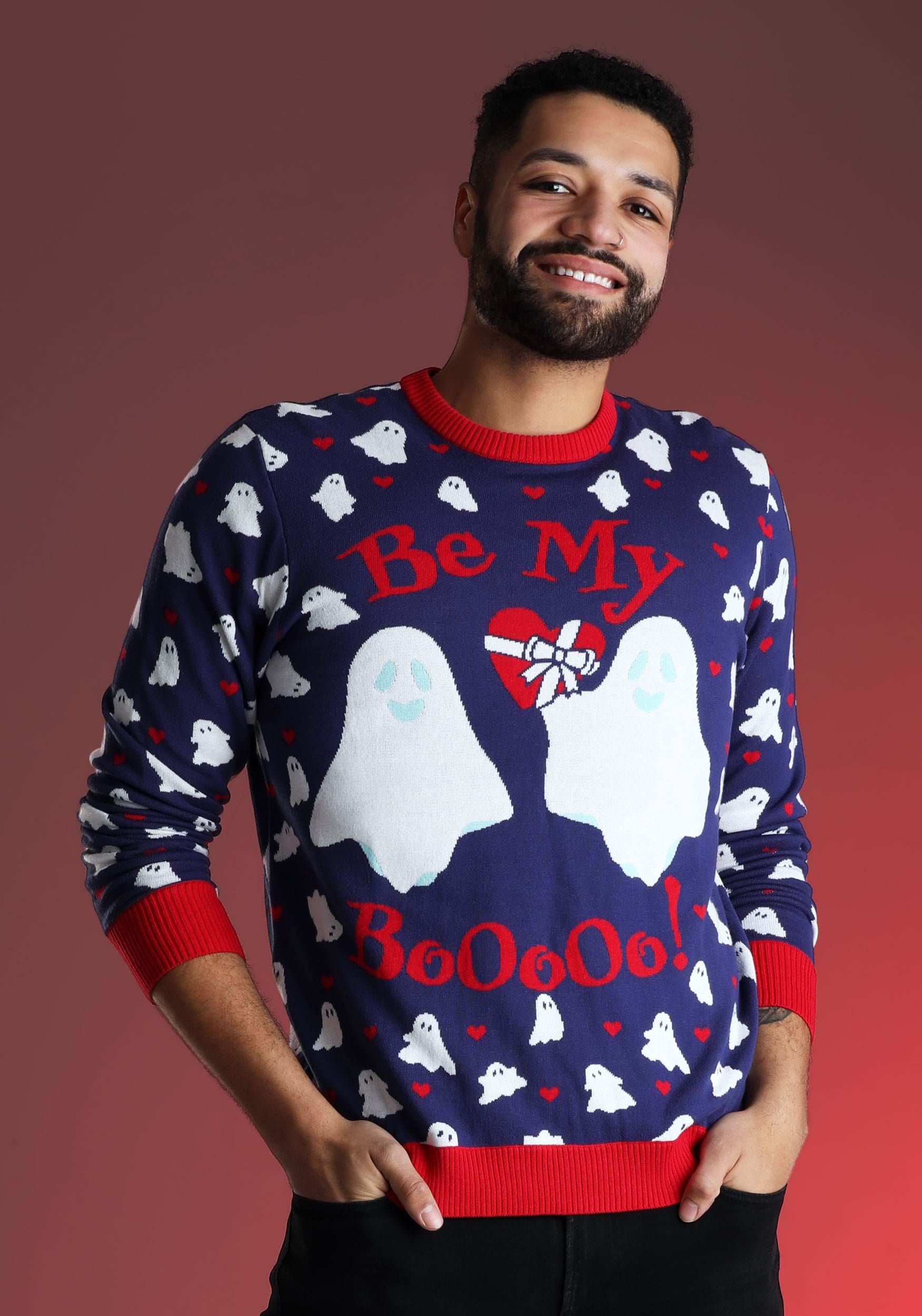 Adult Be My Boo Valentine's Day Sweater , Adult Sweaters