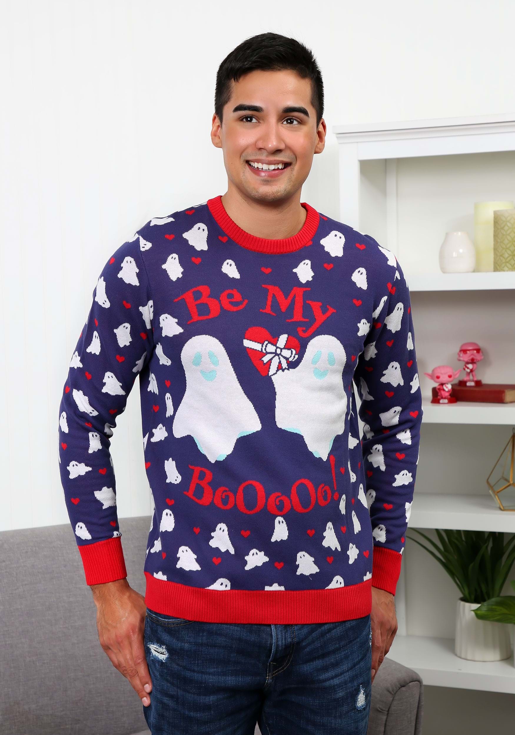 Adult Be My Boo Valentine's Day Sweater , Adult Sweaters