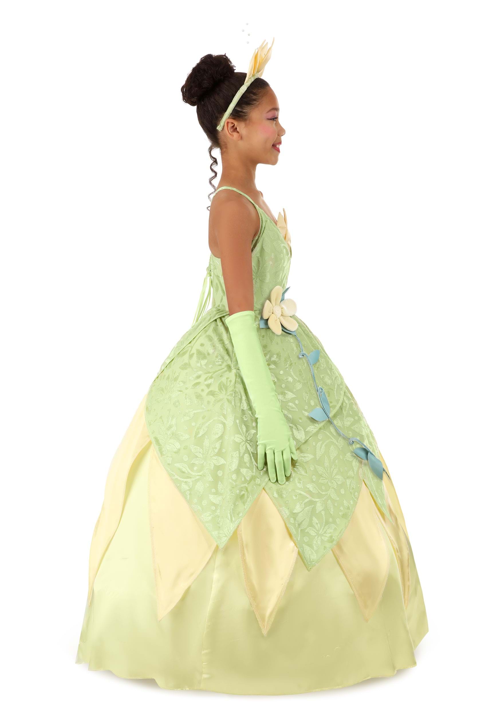 Disney Officiel Classic Princesse Tiana Déguisement, Deguisement Halloween  Enfant, disponible en taille S