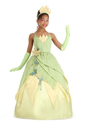 Click Here to buy Girls Disney Deluxe Tiana Costume from HalloweenCostumes, CDN Funds & Shipping