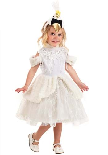 Click Here to buy Toddler Deluxe Swan Girls Costume Dress from HalloweenCostumes, CDN Funds & Shipping