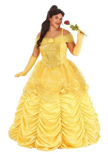 Click Here to buy Womens Plus Size Premium Belle Costume Dress from HalloweenCostumes, CDN Funds & Shipping
