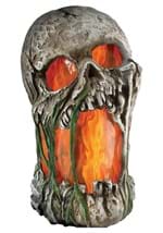 12" Flaming Rotted Skull Animated Prop Alt 3