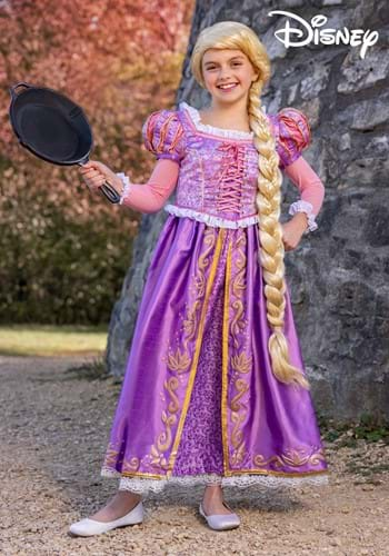 Girls Rapunzel Dress Birthday Princess Costume Fancy Dress for 1-7 Year 