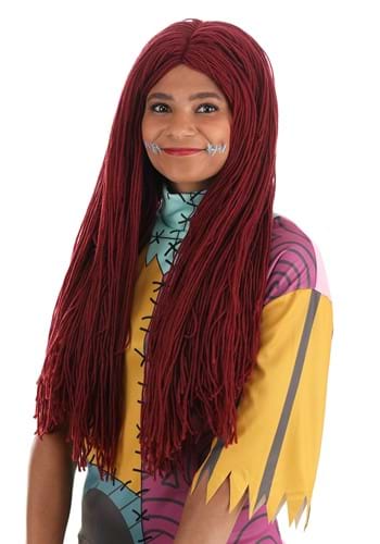 Click Here to buy Sally Nightmare Before Christmas Wig Accessory from HalloweenCostumes, CDN Funds & Shipping