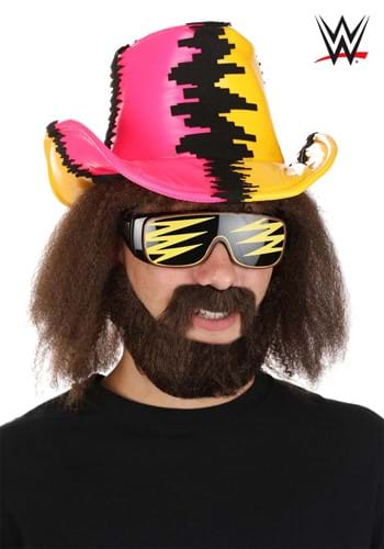 WWE Macho Man Deluxe Pink and Yellow Costume Hat