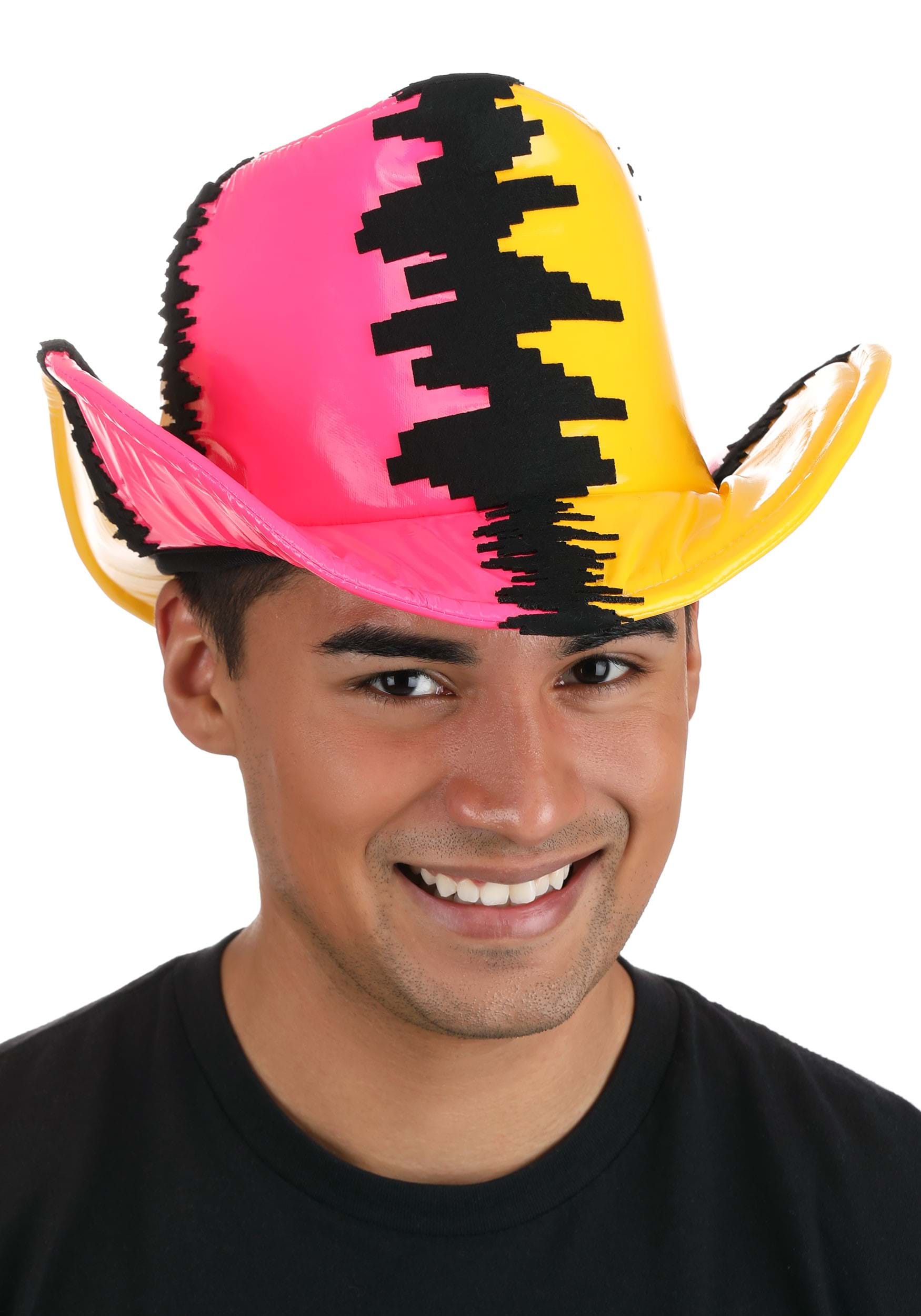 WWE Deluxe Macho Man Pink and Yellow Costume Hat | WWE Accessories